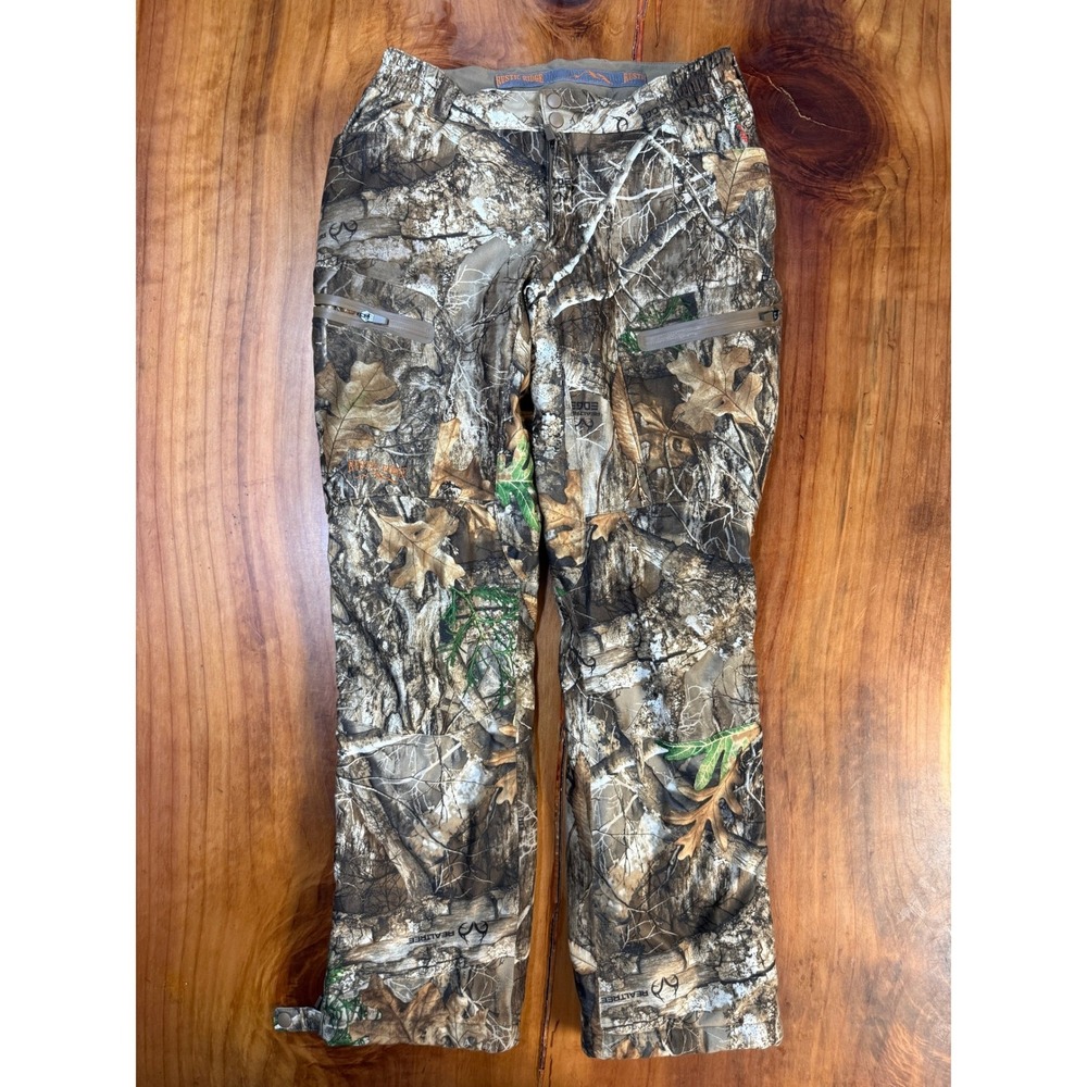 Rustic Ridge Men Camo Hunting Pants Medium Insulated Scent Stop Snow Fleece U3-8